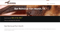 Desktop Screenshot of fortworth.batremovalsolutions.com